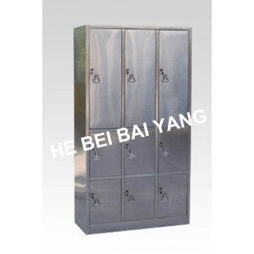 (C-14) Nine Doors Stainless Steel Clothes Changing Cabinet